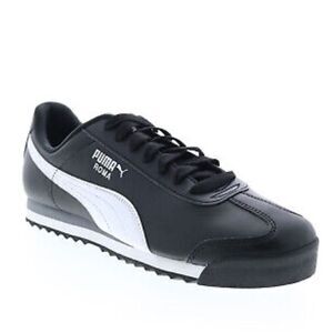 Puma Roma Basic Black White Sneakers Size 10,5